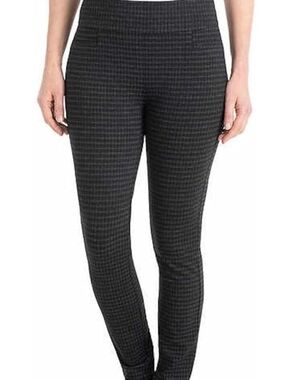 Dalia Black & Off White Pull-On Ponte Pants, Pre-loved in Excellent Condition